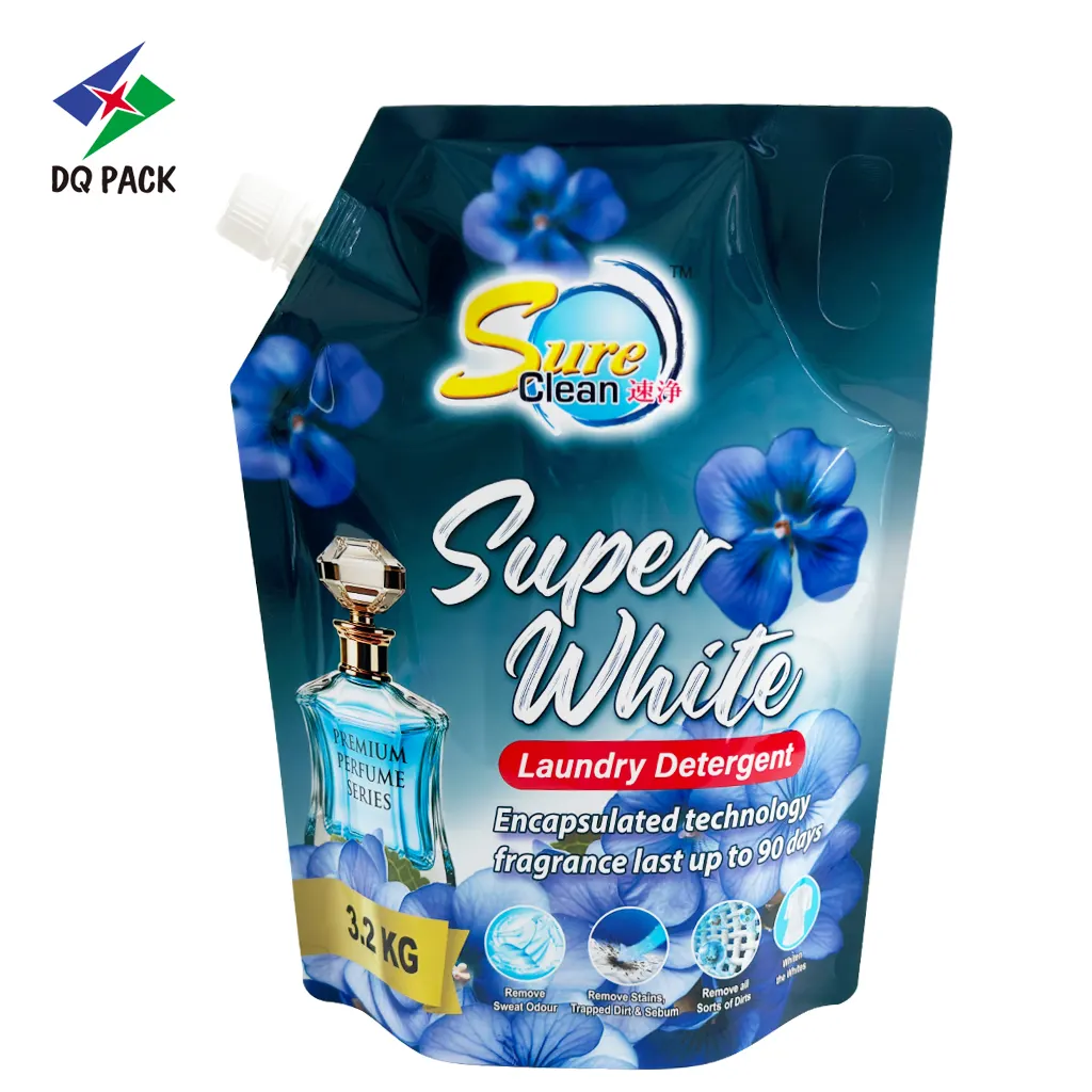 Custom Laundry Liquid Spout Pouch with Handle 3.5KG-4