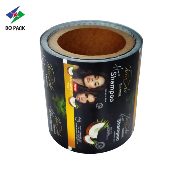 Custom Printed Sachet Film Roll For Shampoo Laminated Cosmetic Heat Seal Roll Stock Supplier4