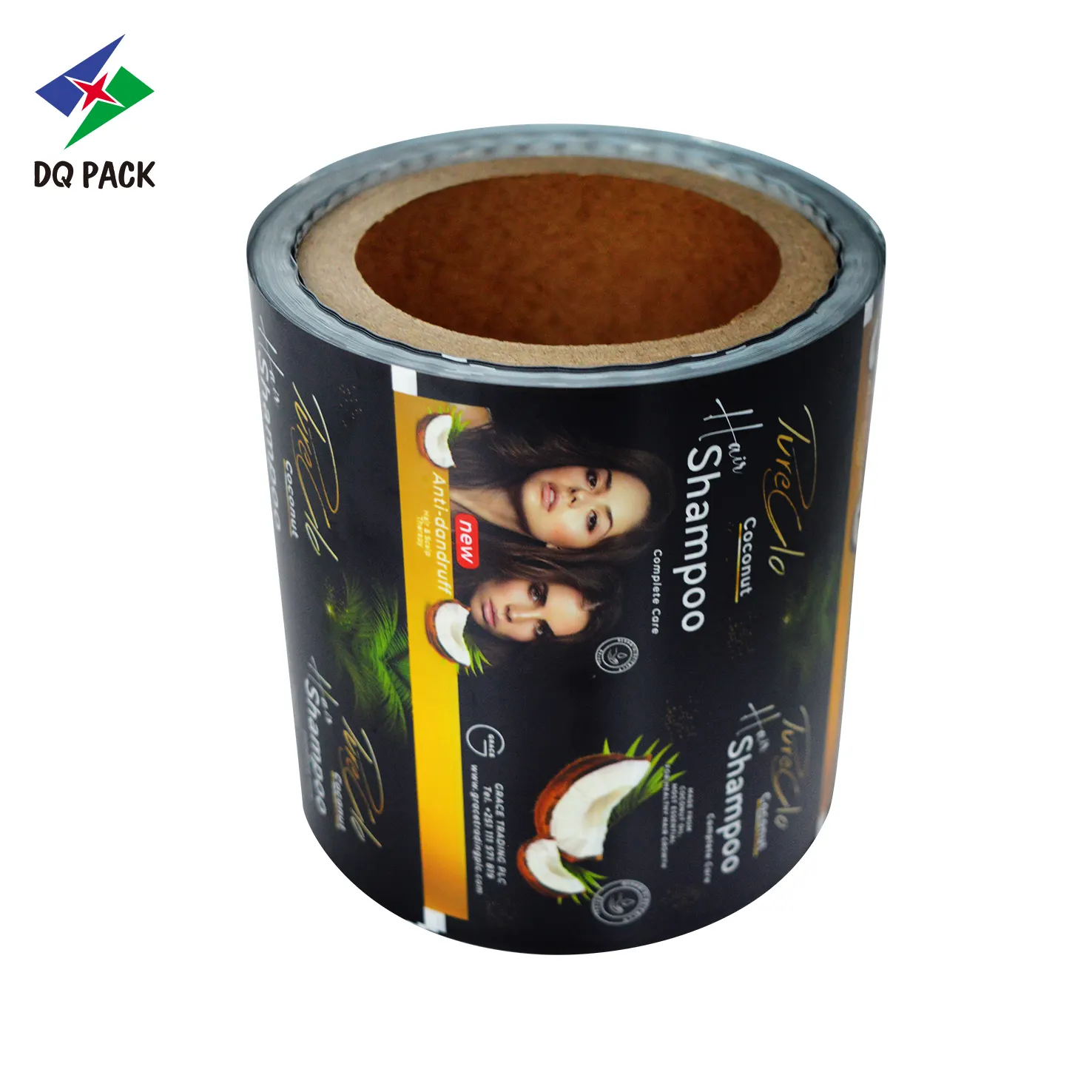Custom Printed Sachet Film Roll For Shampoo Laminated Cosmetic Heat Seal Roll Stock Supplier4