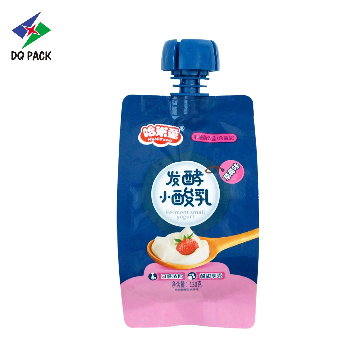 Custom Yogurt Spout Pouch-130g Liquid Packaging Bag Supplier-2