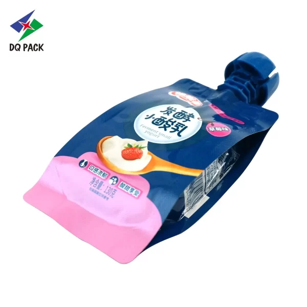 Custom Yogurt Spout Pouch-130g Liquid Packaging Bag Supplier-3