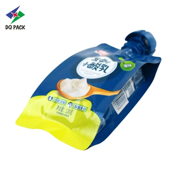 Custom Yogurt Spout Pouch-130g Liquid Packaging Bag Supplier-5