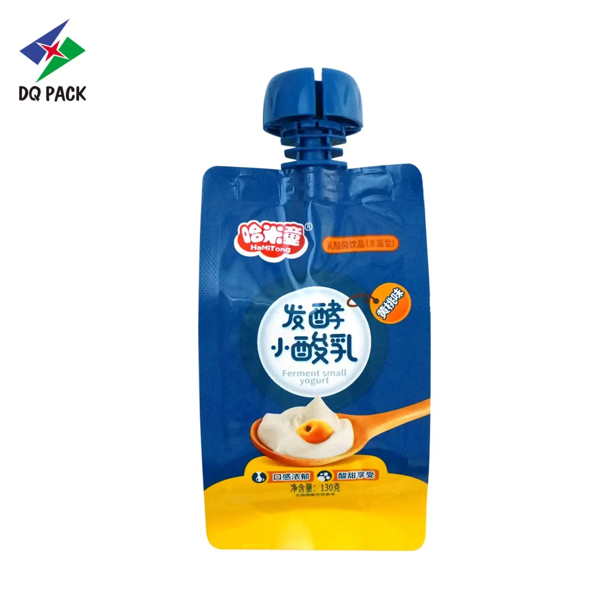 Custom Yogurt Spout Pouch-130g Liquid Packaging Bag Supplier-6